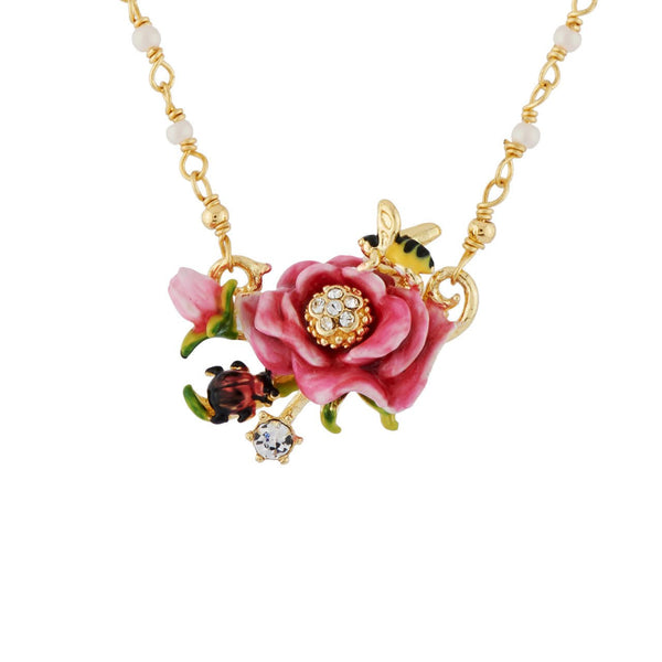 Pink Flower Necklace | AHPV3101 - Les Nereides