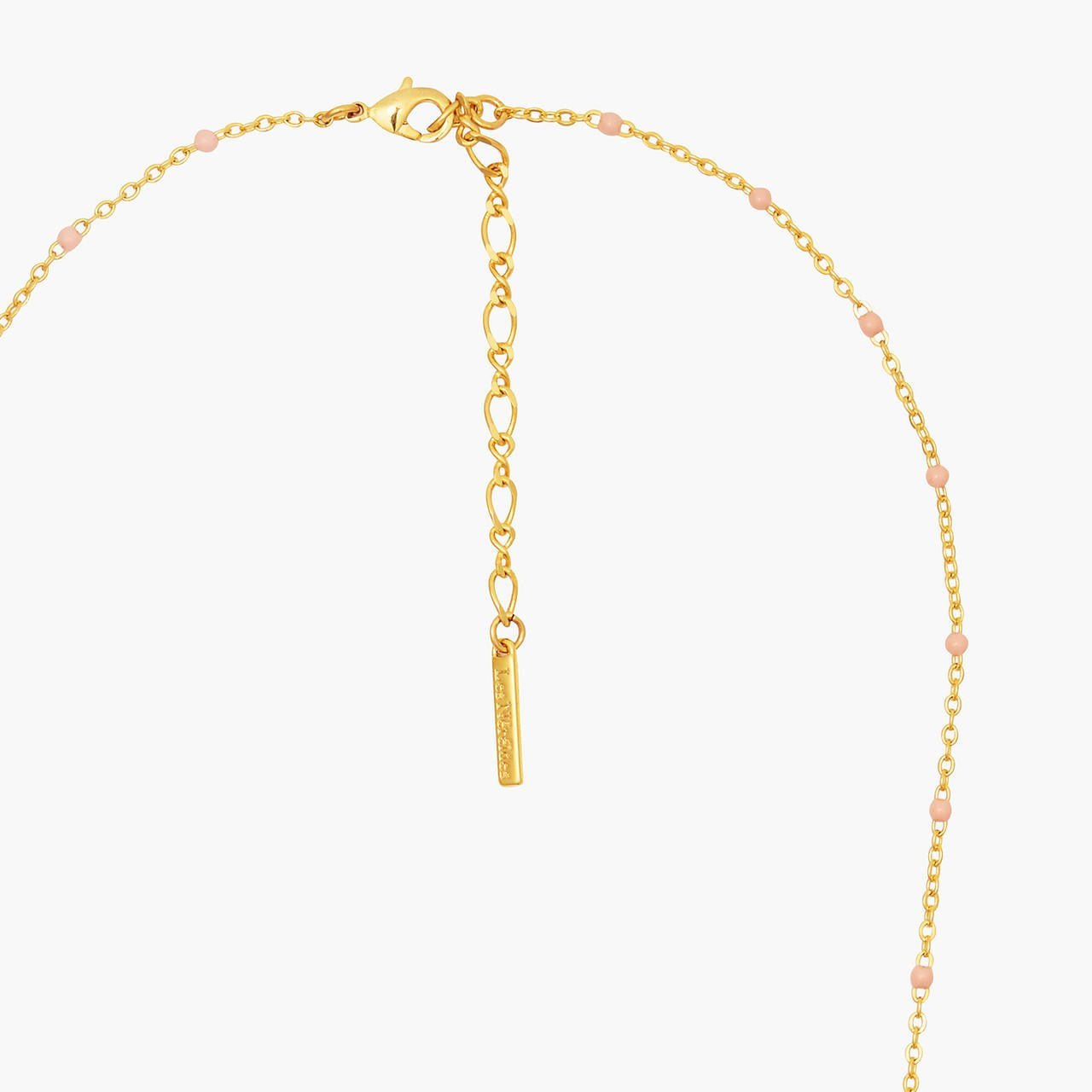 Pink Japanese Cherry Blossom And Golden Branch Statement Necklace | ANHA3031 - Les Nereides
