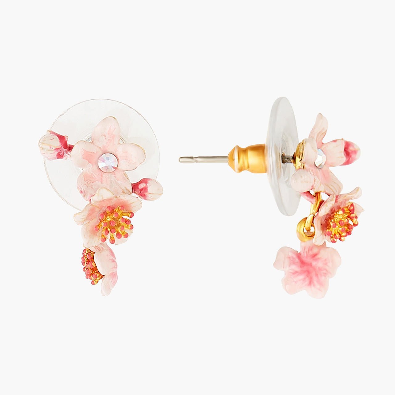 Pink Japanese Cherry Blossom Earrings | ANHA1031 - Les Nereides