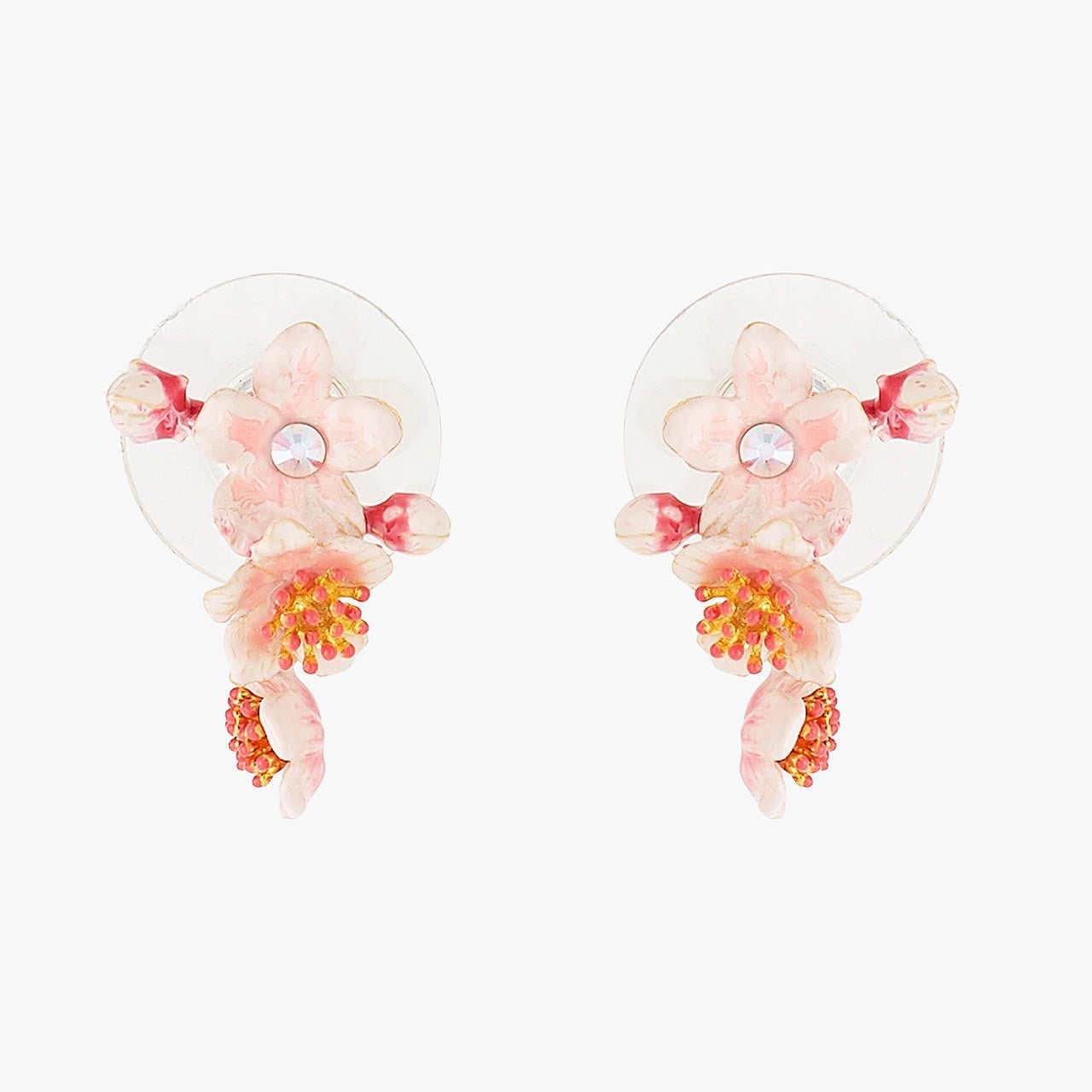Pink Japanese Cherry Blossom Earrings | ANHA1031 - Les Nereides