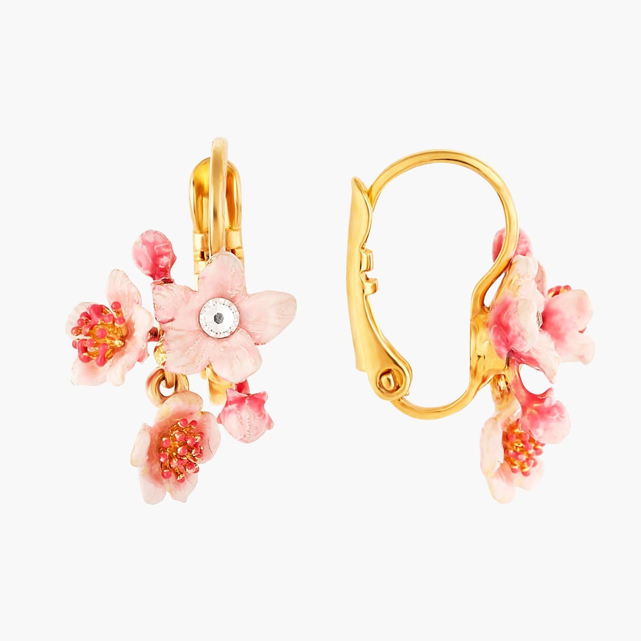 Pink Japanese Cherry Blossom Earrings | ANHA1031 - Les Nereides