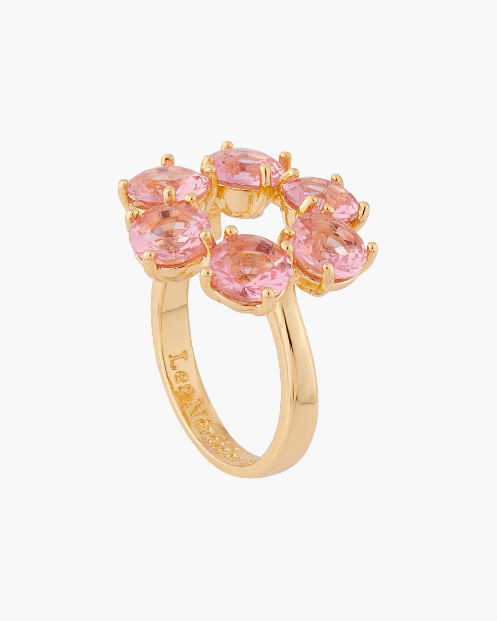 Pink Peach 6 Stones La Diamantine Thin Rings | ALLD619/11 - Les Nereides