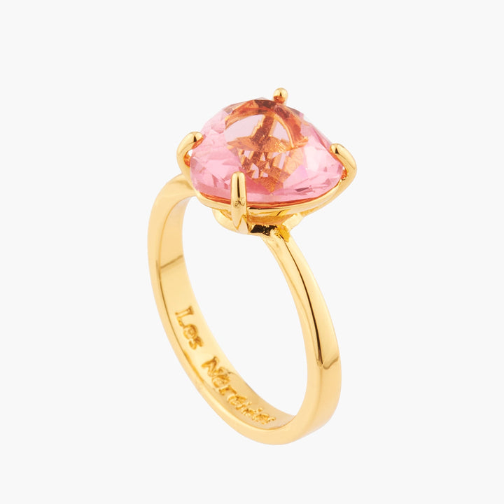 Pink Peach Hearthstone La Diamantine Solitaire Rings | Akld617/11 - Les Nereides