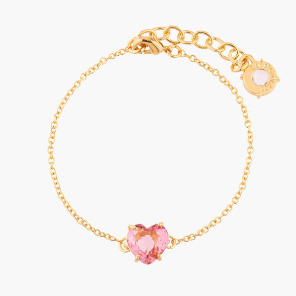 Pink Peach Hearthstone La Diamantine Thin Bracelet | AKLD253 - Les Nereides
