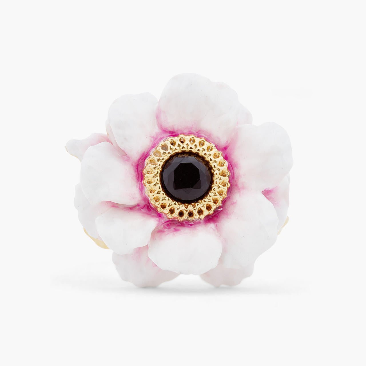 Pink Peony Adjustable Ring | ARPF6011 - Les Nereides
