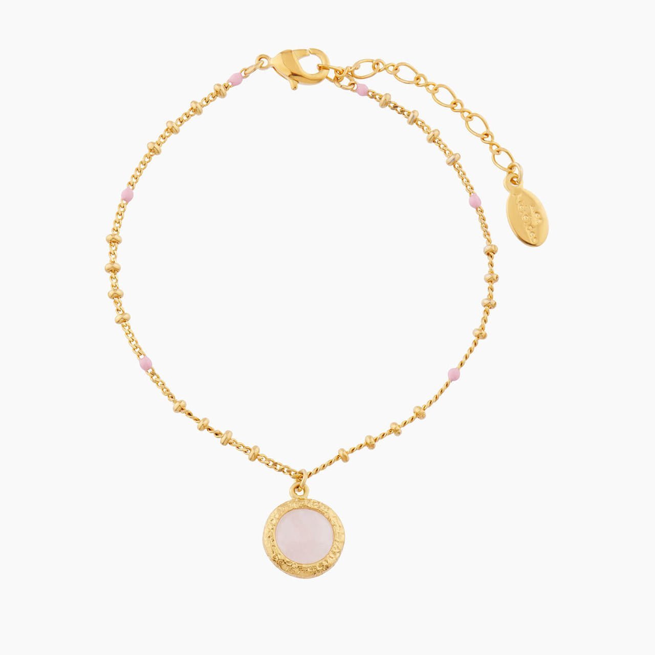 Pink Quartz Charms Bracelet | AMSO2111 - Les Nereides