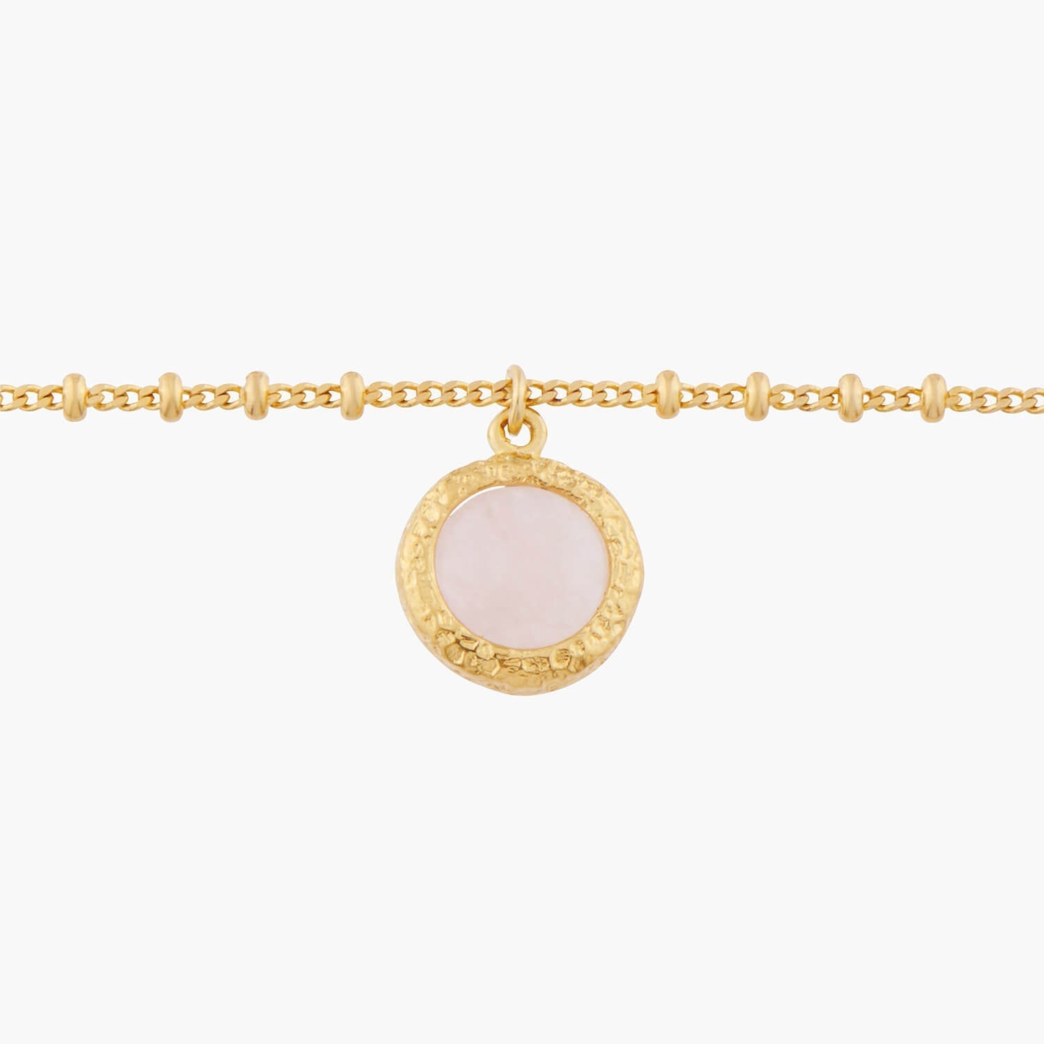 Pink Quartz Charms Bracelet | AMSO2111 - Les Nereides