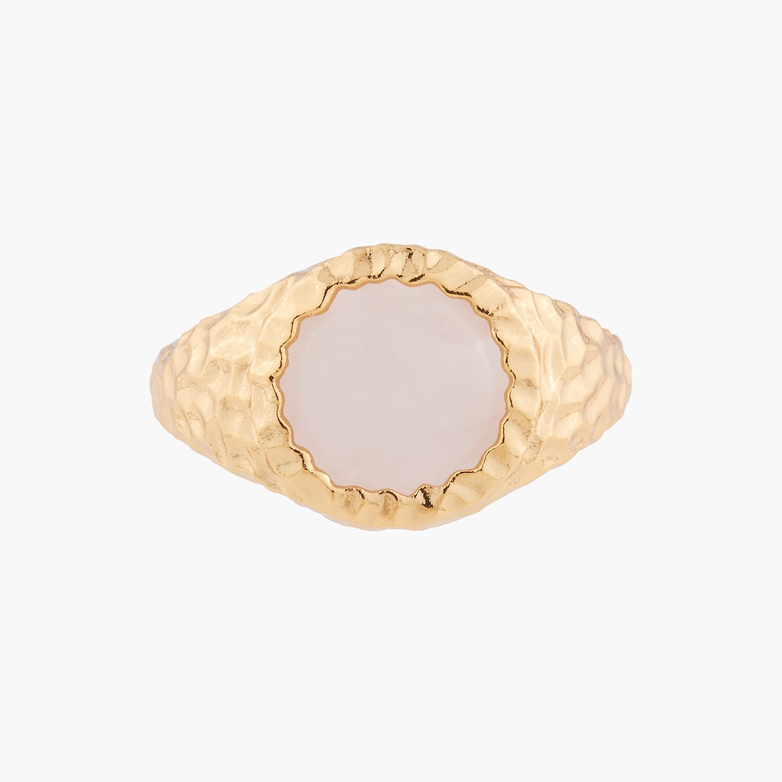 Pink Quartz Solitaire Rings | Akbc601/11 - Les Nereides