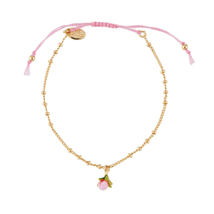 Pink Silk Thread With Rosebud Bracelet | AHGIFT2012 - Les Nereides