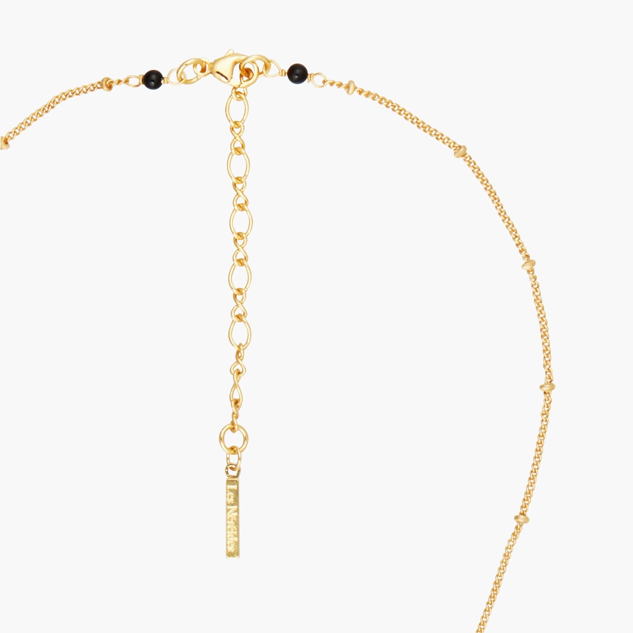 Pink Tulip And Japanese Anemone Pendant Necklace | AMBH3021 - Les Nereides