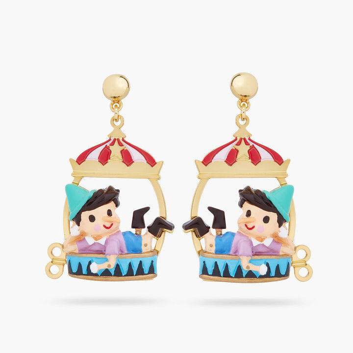 Pinocchio And Circus Tent Earrings | ARPI1011 - Les Nereides