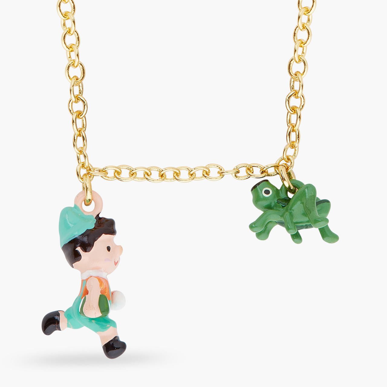 Pinocchio And Cricket Charm Necklace | ARPI3051 - Les Nereides