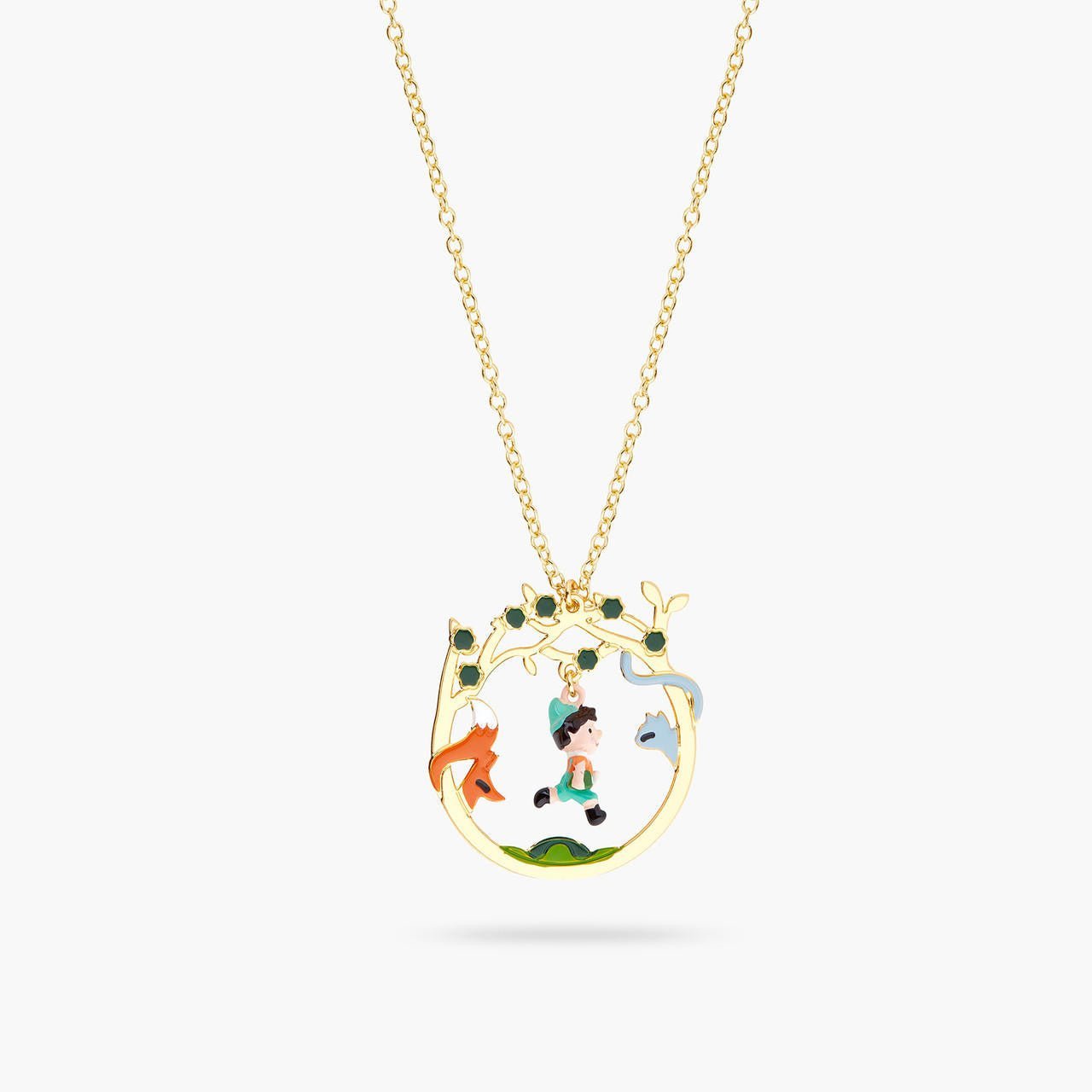 Pinocchio And Friends In The Forest Necklace | ARPI3111 - Les Nereides