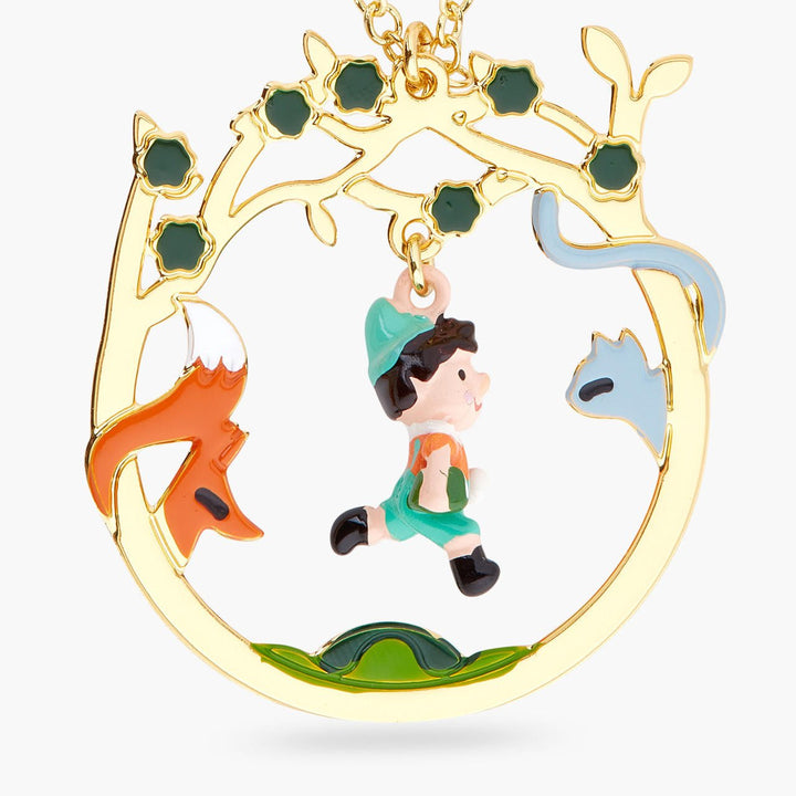 Pinocchio And Friends In The Forest Necklace | ARPI3111 - Les Nereides