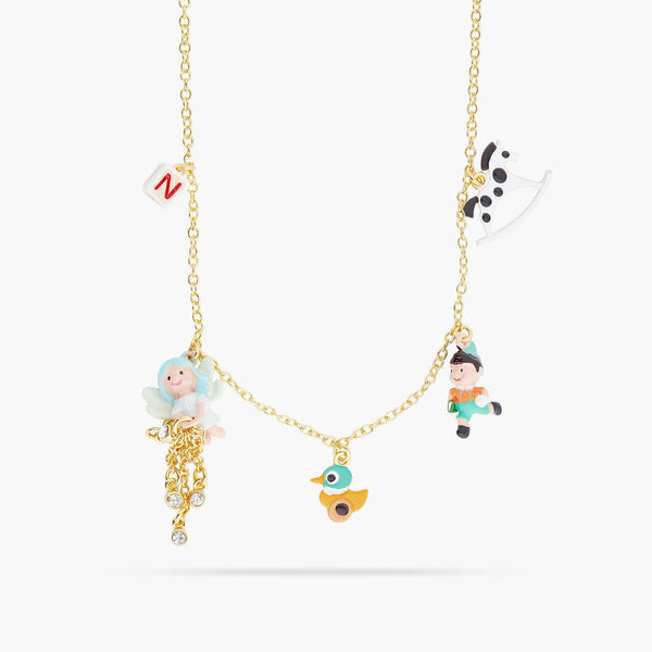 Pinocchio And Magical World Charm Necklace | ARPI3061 - Les Nereides