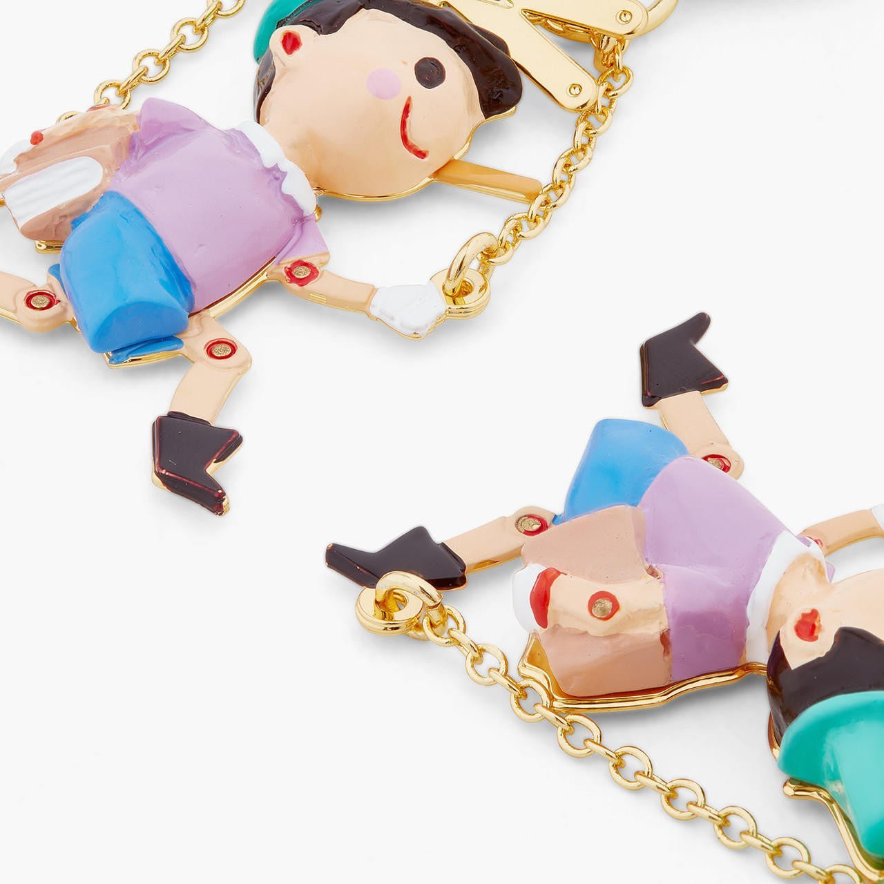 Pinocchio Puppet Earrings | ARPI1041 - Les Nereides