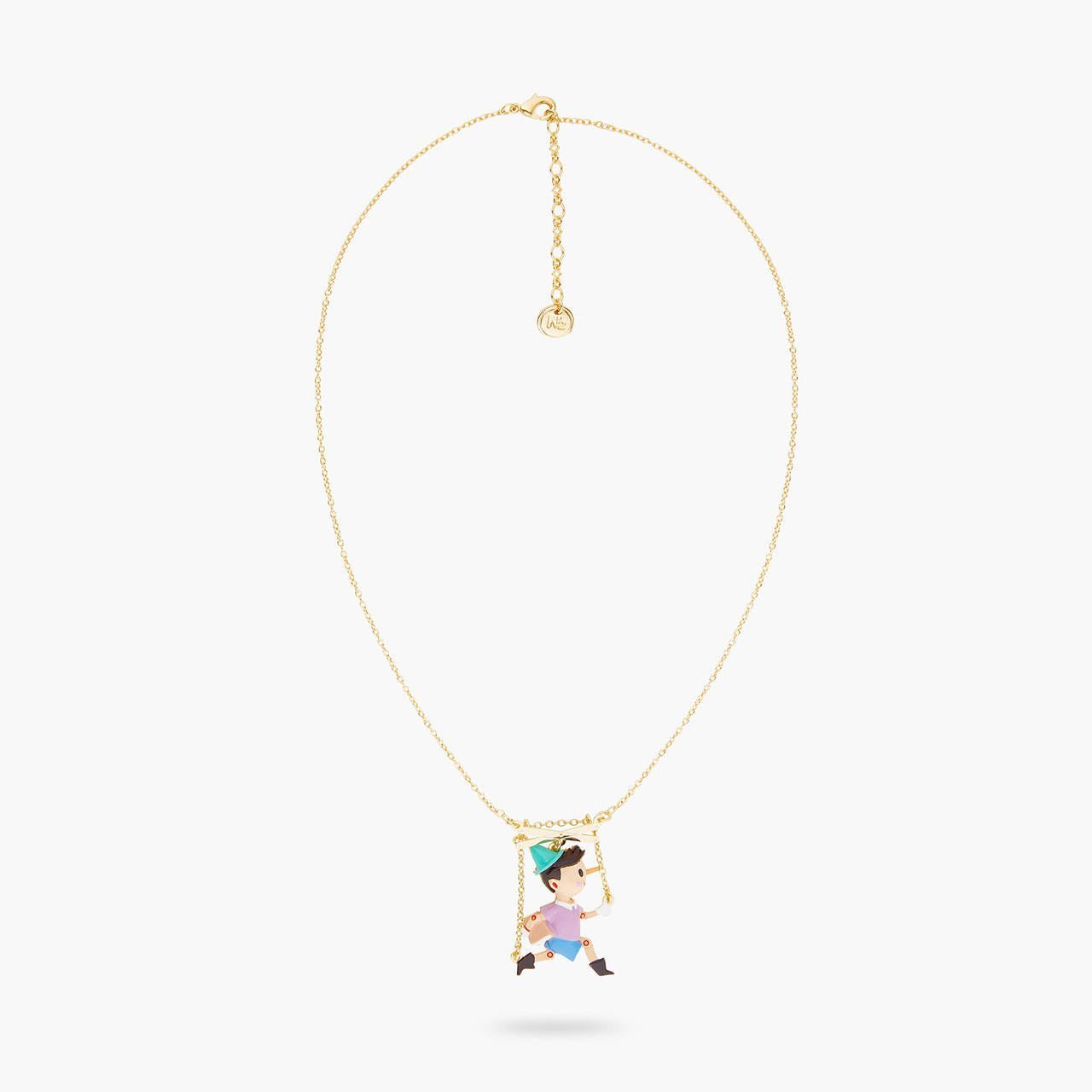 Pinocchio Puppet Pendant Necklace | ARPI3041 - Les Nereides