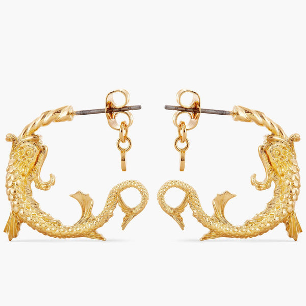 Pisces Astrological Sign Hoop Earrings | APPV1121 - Les Nereides