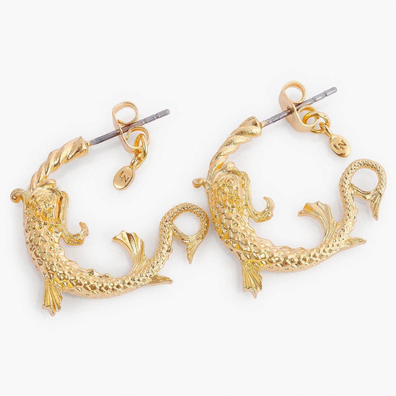 Pisces Astrological Sign Hoop Earrings | APPV1121 - Les Nereides
