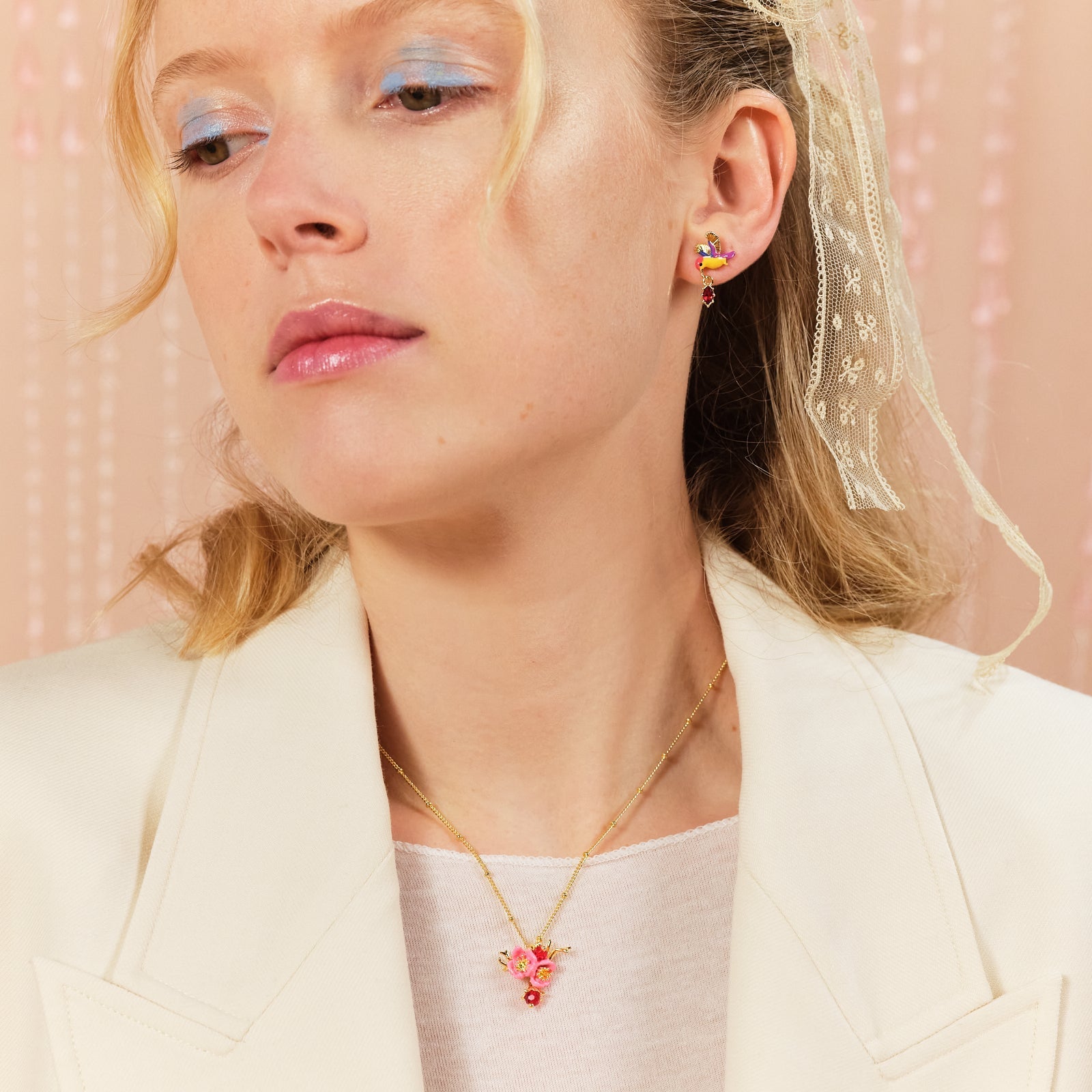 Plum Blossom Pendant Necklace | ASPL3021 - Les Nereides