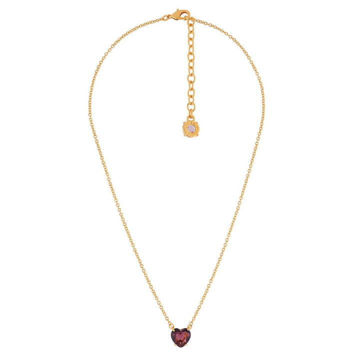Plum Hearthstone La Diamantine Pendant Necklace | AILD3531 - Les Nereides