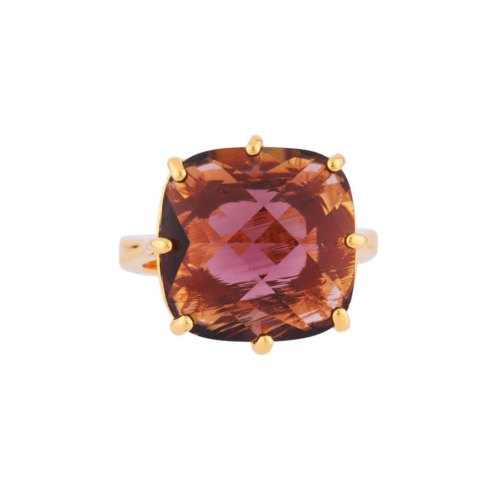 Plum Square Stone La Diamantine Solitaire Rings | AILD602/11 - Les Nereides