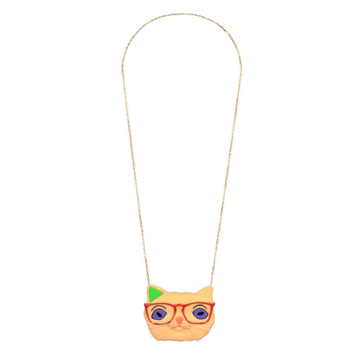 Plus Qu'Un Chat Cat With Crystales Necklace | ZCH3011 - Les Nereides