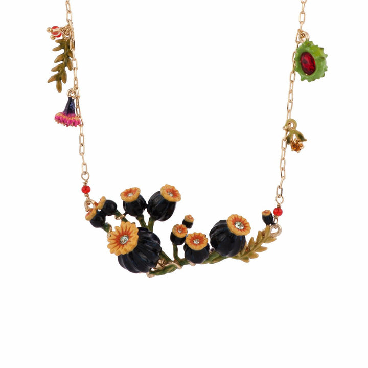 Poppies, Flower Bunches Necklace | AFCH3081 - Les Nereides