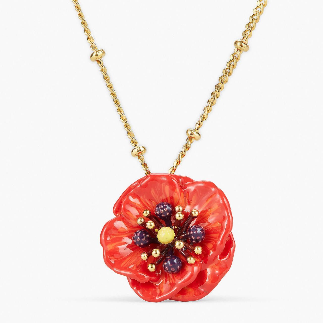 Poppy Pendant Necklace | APLF3011 - Les Nereides