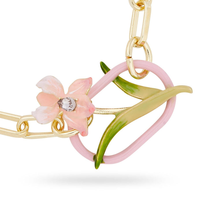 Powder Pink Iris Bracelet | ARMF2061 - Les Nereides