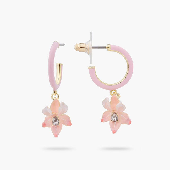 Powder Pink Iris Earrings | ARMF1101 - Les Nereides