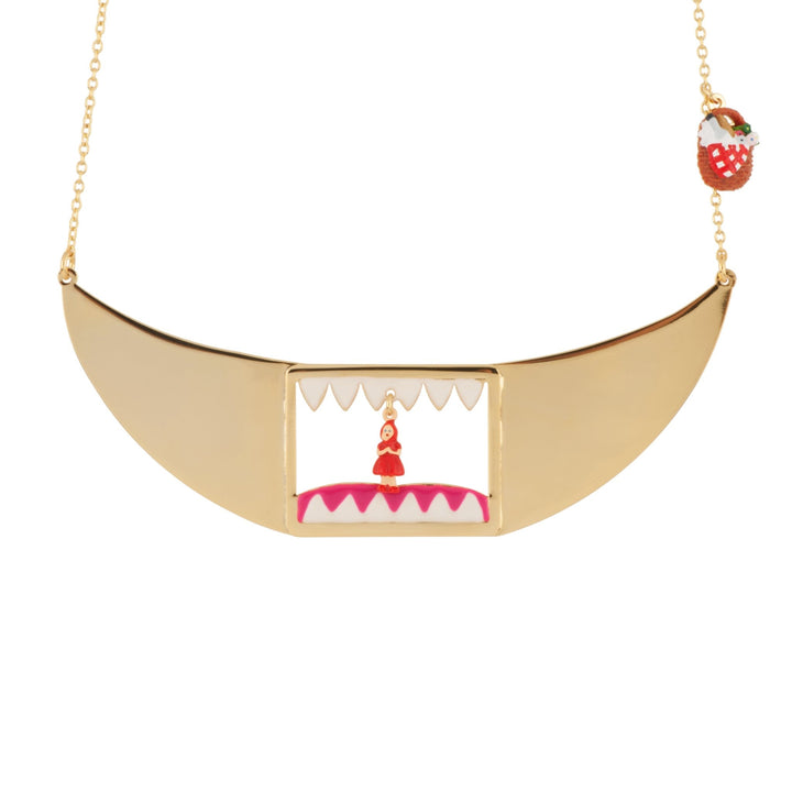Promenons Nous Little Red Riding Hood In Wolf'S Mouth Necklace | AECR3011 - Les Nereides