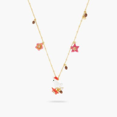 Rabbit, christmas star and pine cone pendant necklace | AQNE3031 - Les Nereides