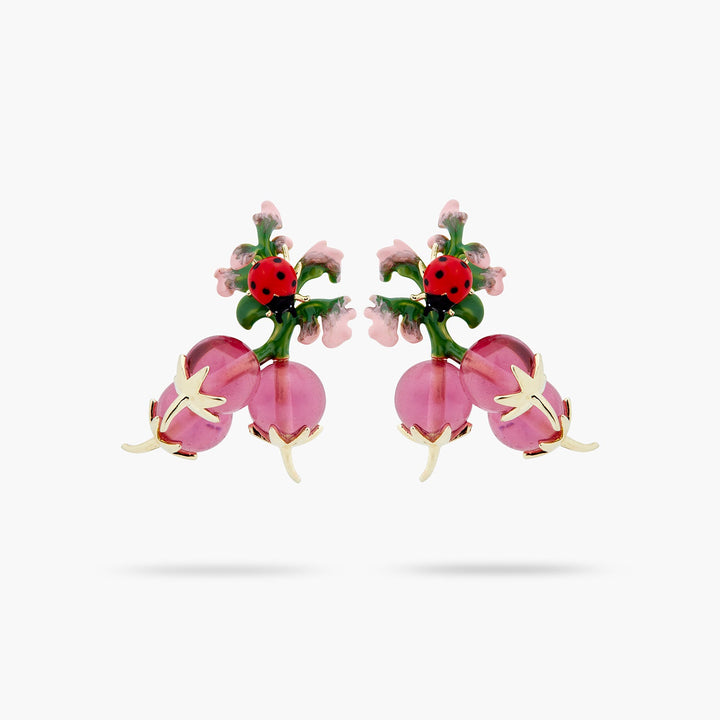 Radish And Ladybird Earrings | ASPO1071 - Les Nereides