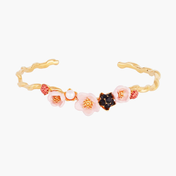 Raspberries And Miraculous Flowers Bangle Bangle Bracelet | AMCM2031 - Les Nereides