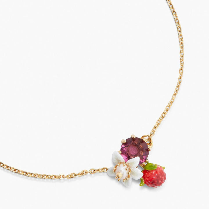 Raspberry And Flower Fine Bracelet | APVE2051 - Les Nereides