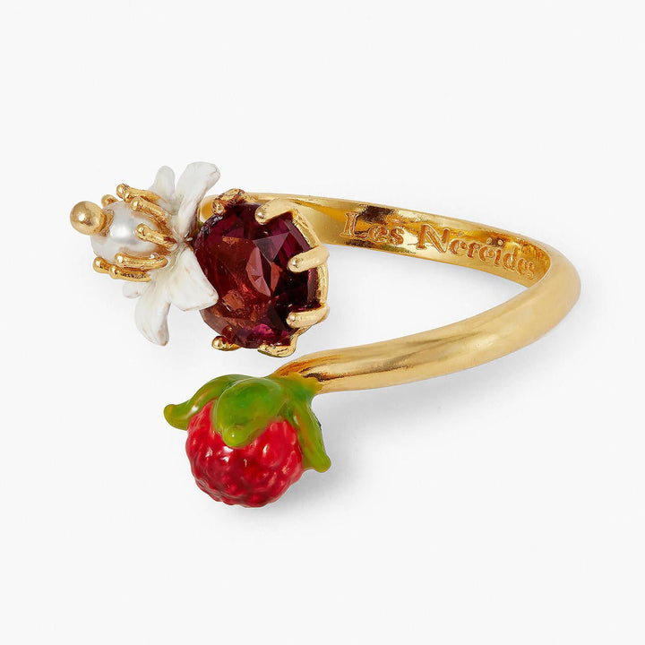 Raspberry And Garnet Stone Adjustable Ring | APVE6021 - Les Nereides