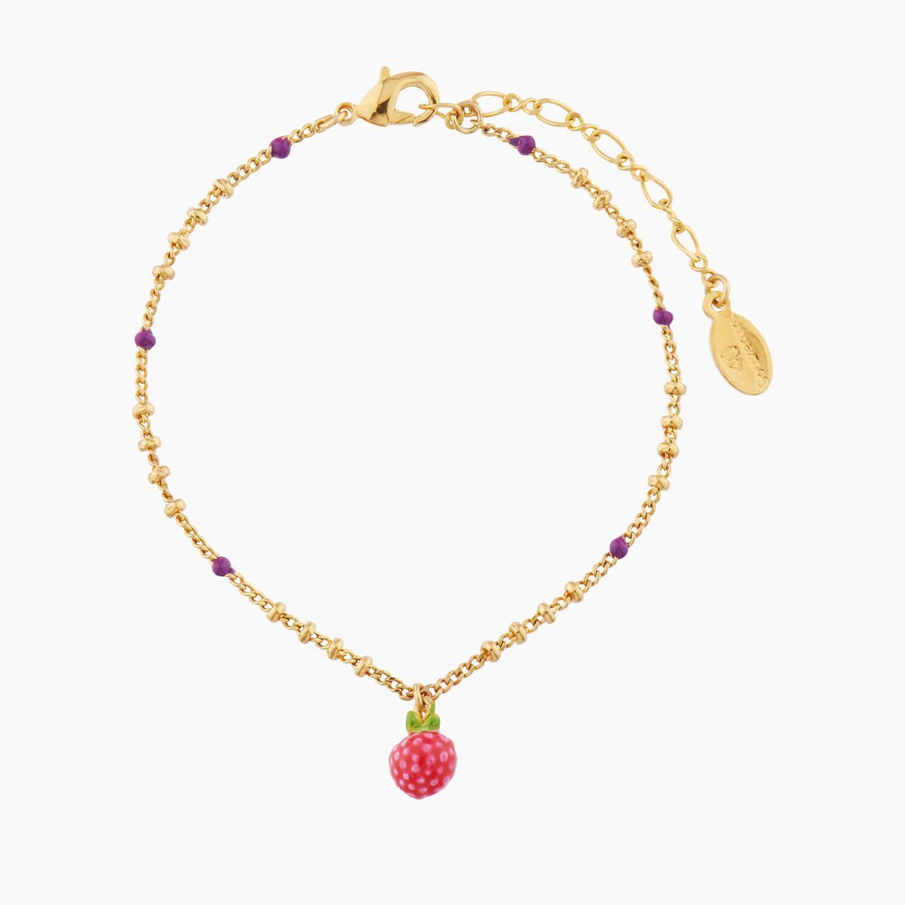 Raspberry Charms Bracelet | AMSO2321 - Les Nereides