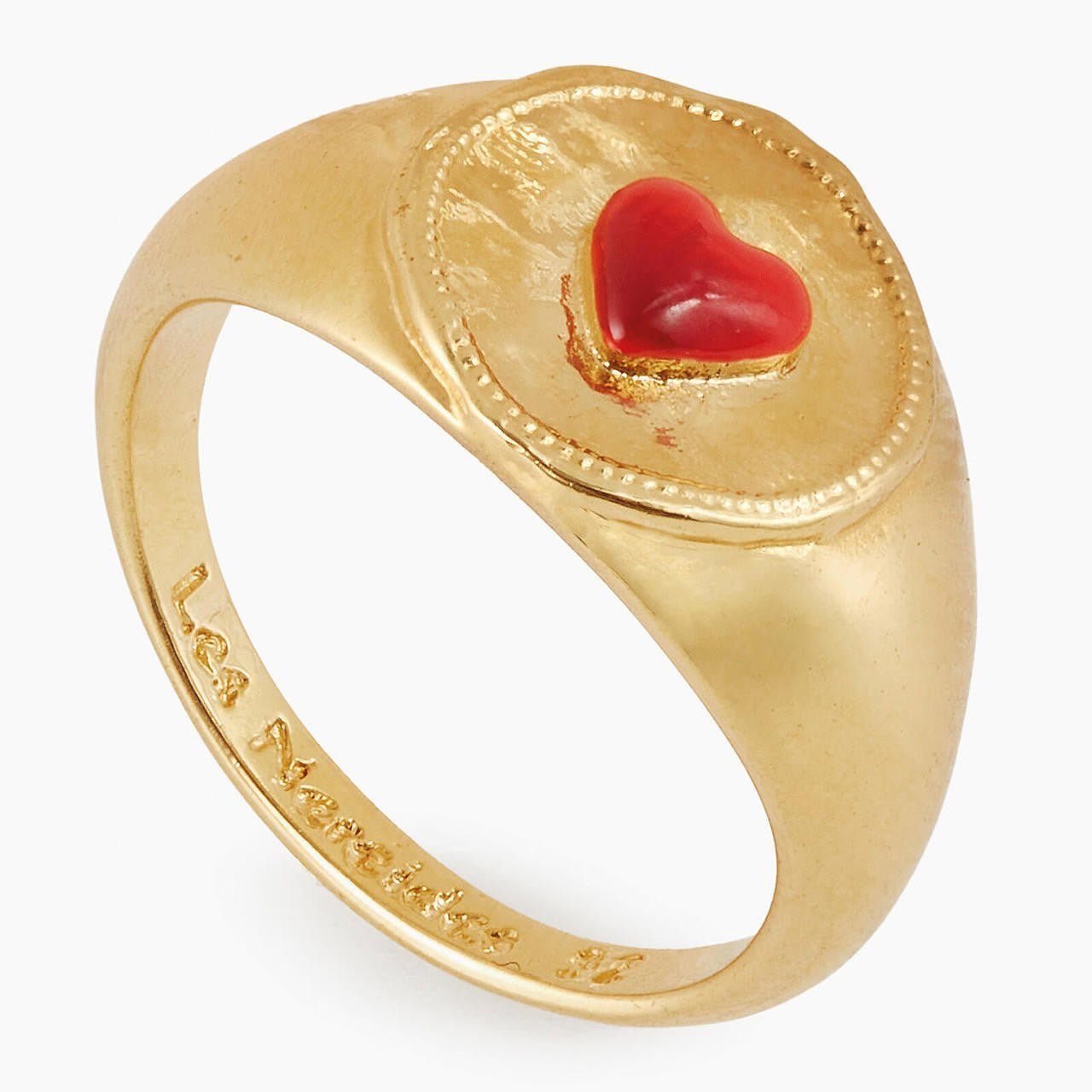 Red Heart Solitaire Ring | APLA6021 - Les Nereides