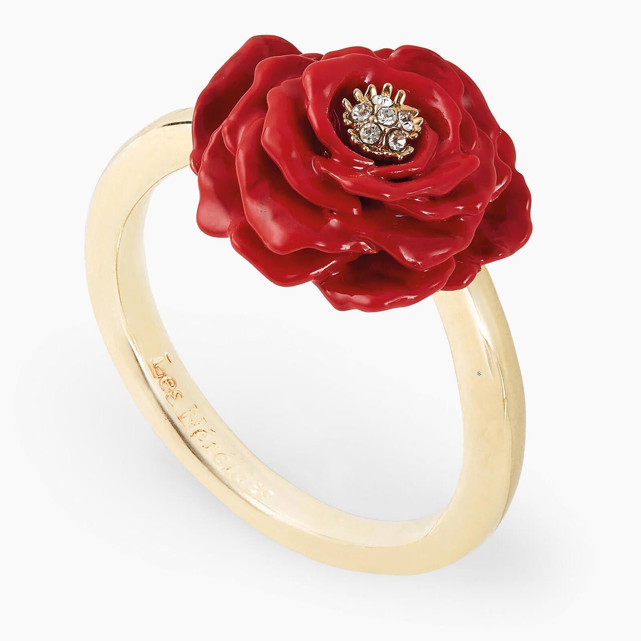 Red Rose Adjustable Ring | AOLF6021 - Les Nereides