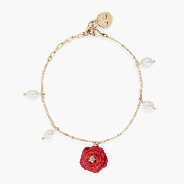 Red Rose Thin Bracelet | AOLF2021 - Les Nereides