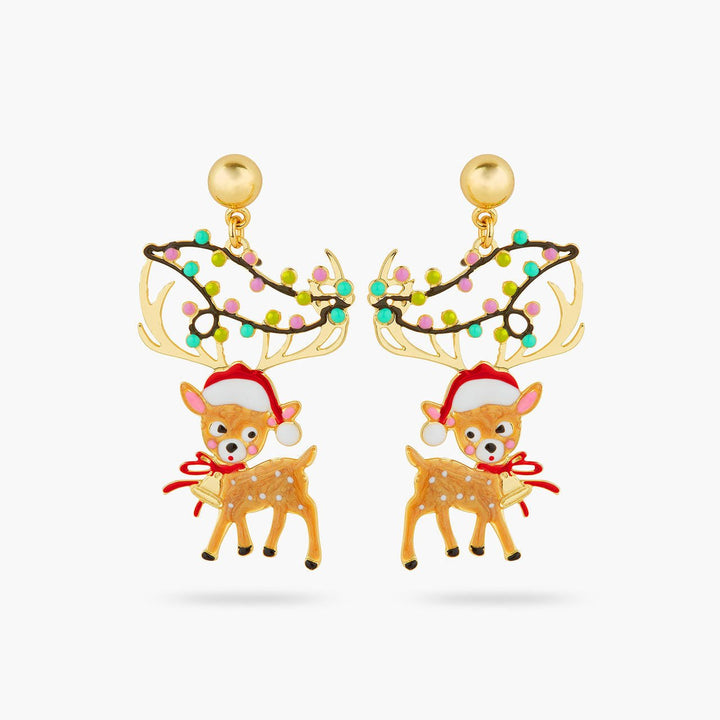 Reindeer and fairy lights earrings | AQSP1161 - Les Nereides