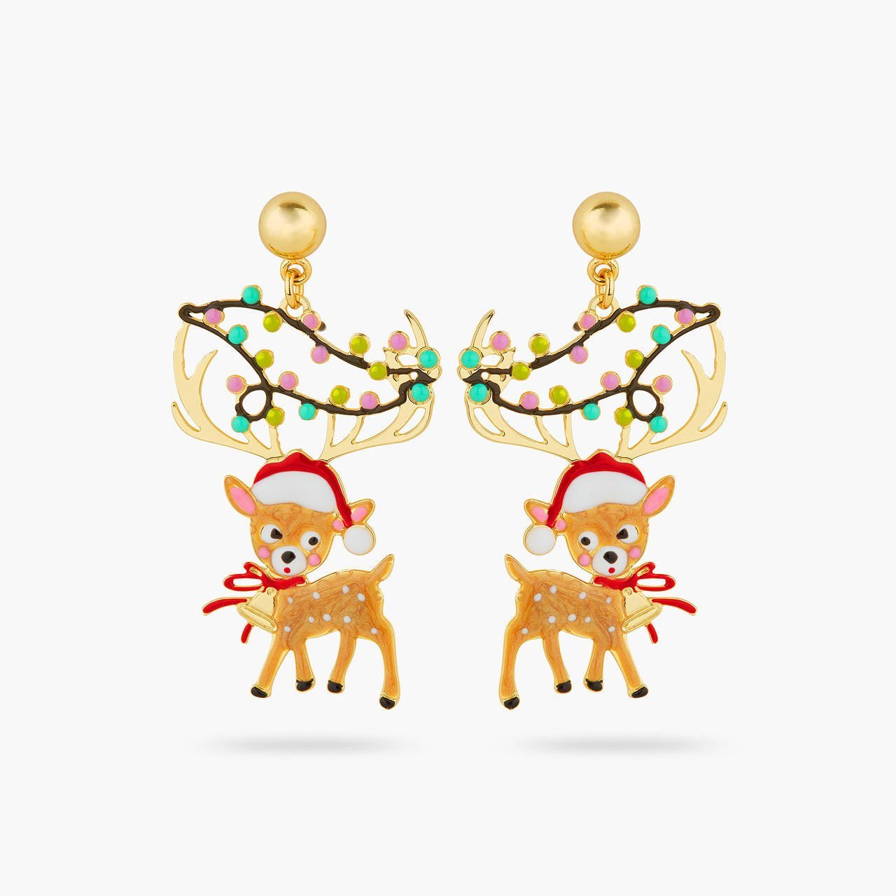 Reindeer and fairy lights earrings | AQSP1161 - Les Nereides