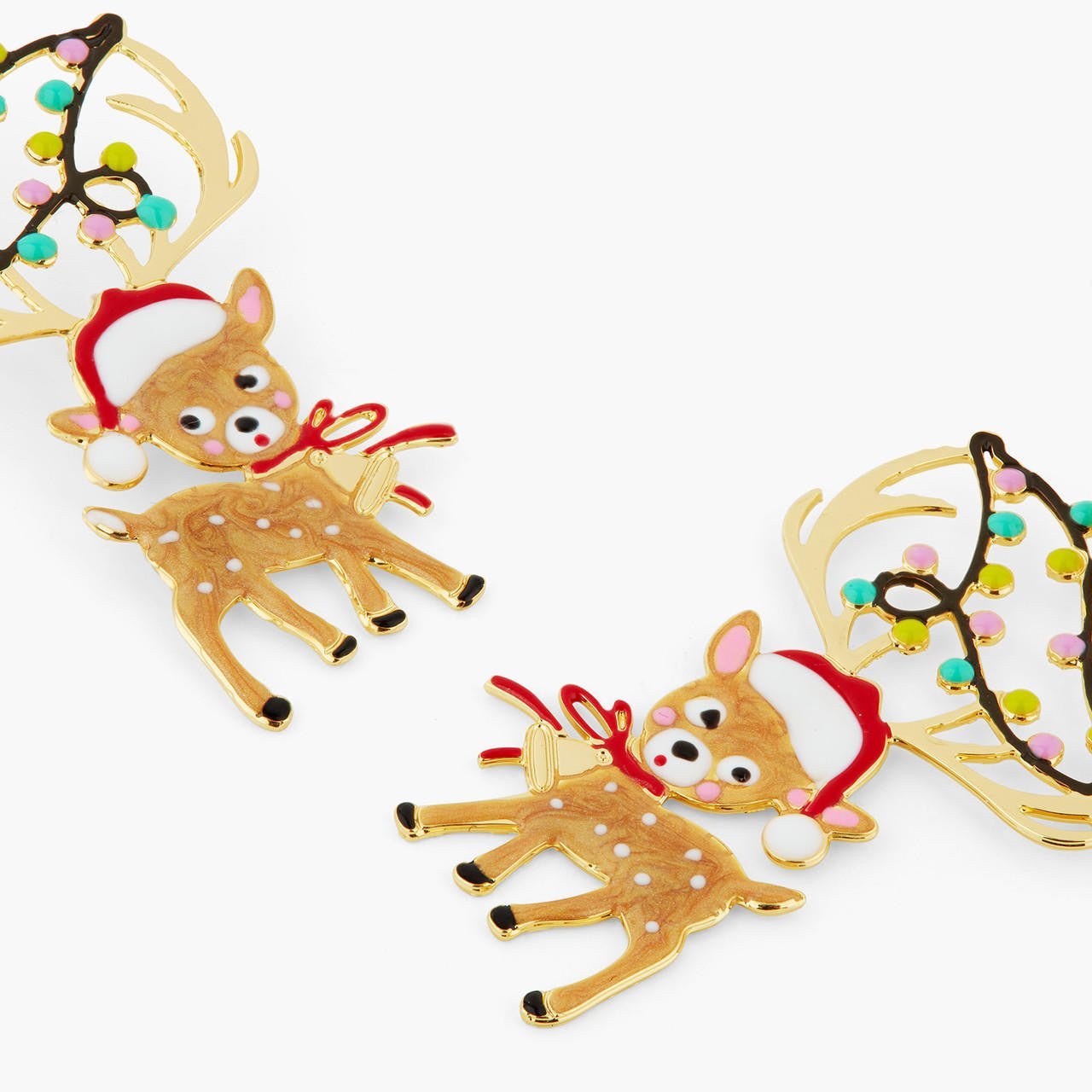 Reindeer and fairy lights earrings | AQSP1161 - Les Nereides