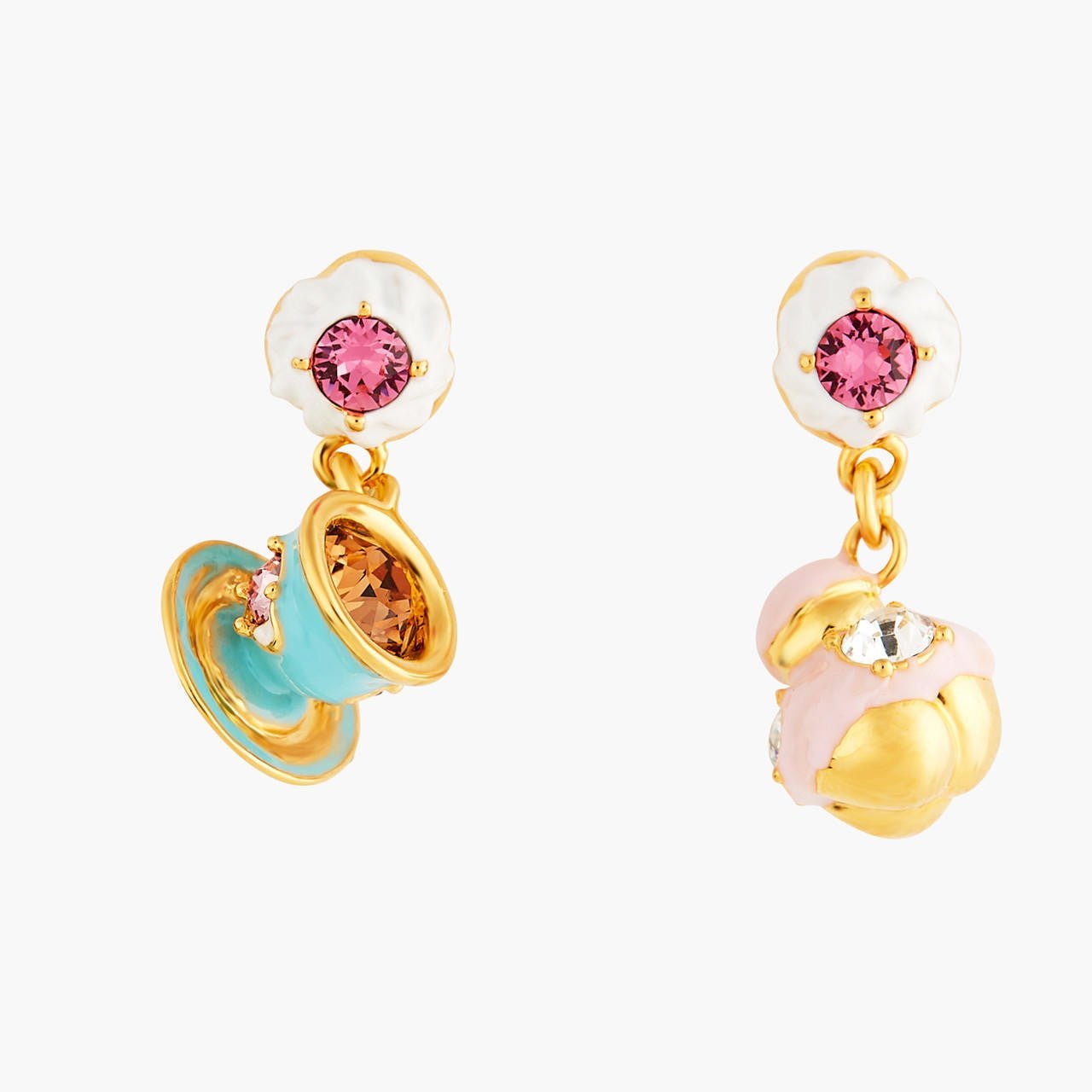 Religieuse And Tea Cup Earrings | ANIP1041 - Les Nereides