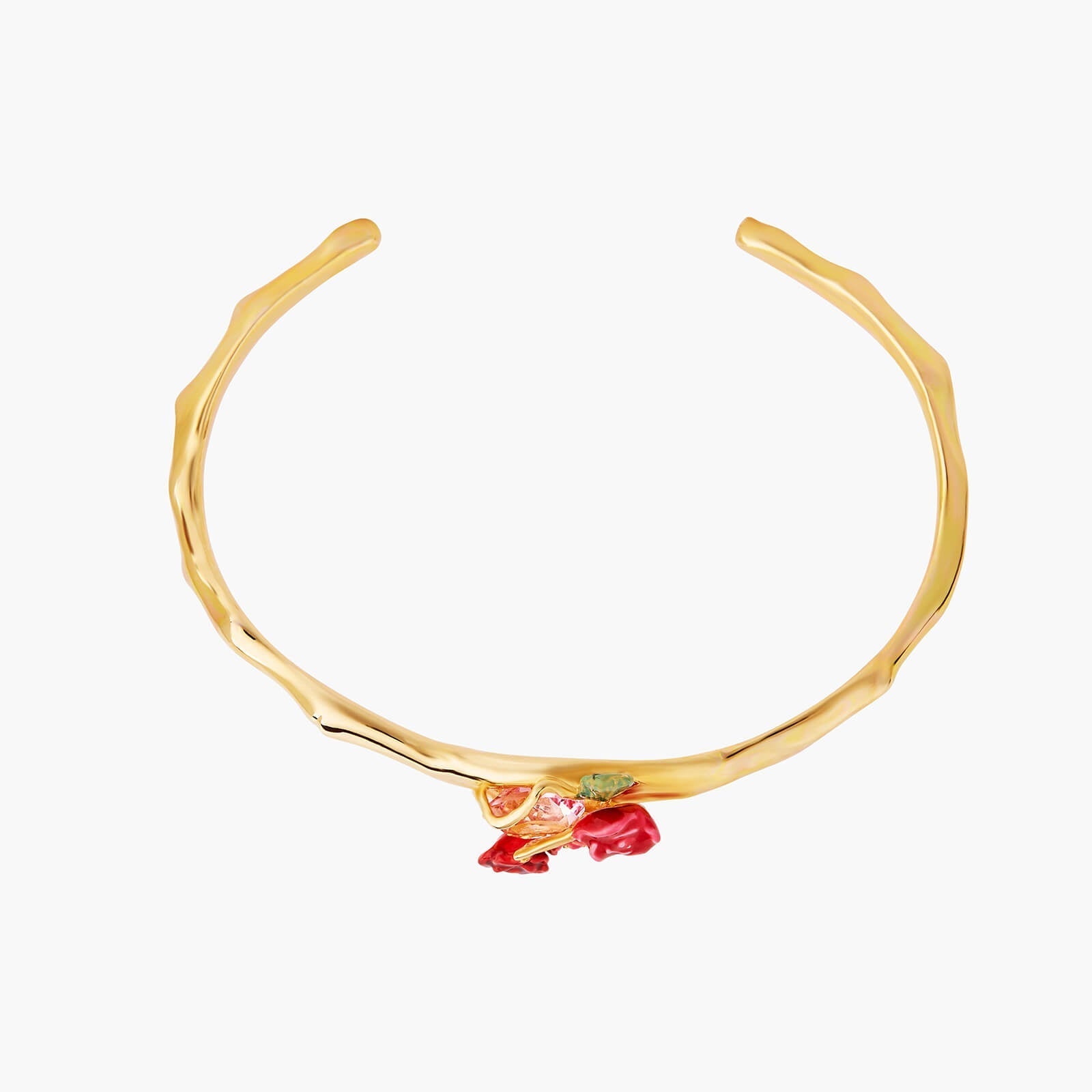 Rose Bouquet And Trellis Bangle Bracelet | AMAR202/11 - Les Nereides