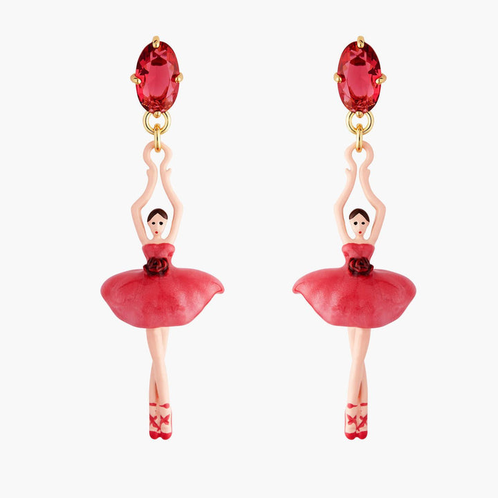 Rose Bud Ballerina Earrings | AMDD1151 - Les Nereides