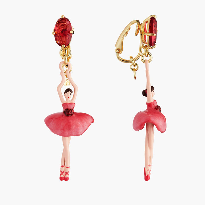 Rose Bud Ballerina Earrings | AMDD1151 - Les Nereides