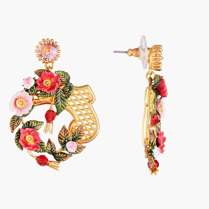 Rose Bush On Trellis Earrings | AMAR1021 - Les Nereides