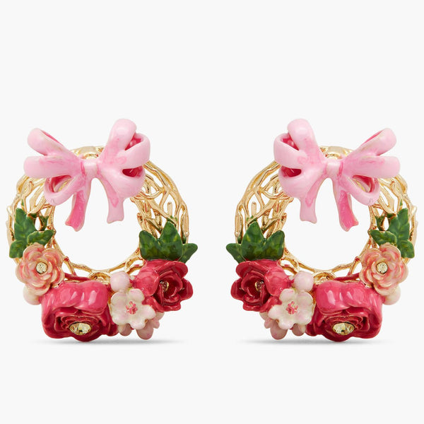 Rose Crown And Bow Earrings | APIP1051 - Les Nereides